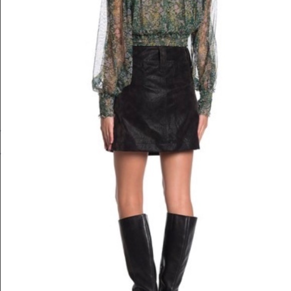 NWT! Free People Carson Utility Faux Wrap Skirt - Picture 3 of 8